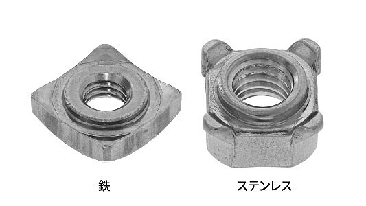 四角溶接ナットP付