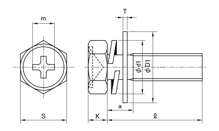 （＋）Ｂ１ナベ　 2.3 X 6　鉄　ニッケル　 - 1