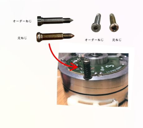 元ネジとの比較画像