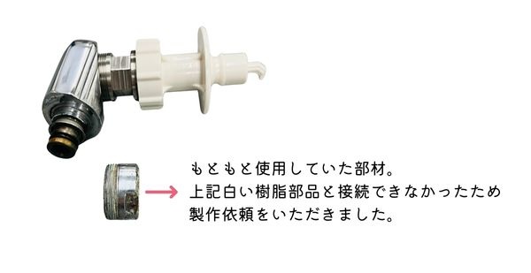 水道変換ねじ完成画像