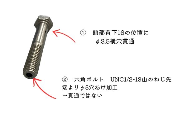 穴あけ加工注釈説明図